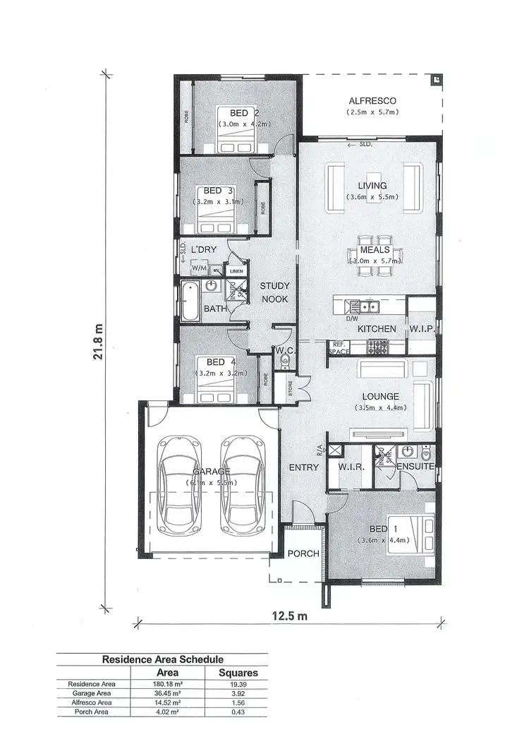 Floorplan of Homely house listing, 128B Asbury Street, Ocean Grove VIC 3226
