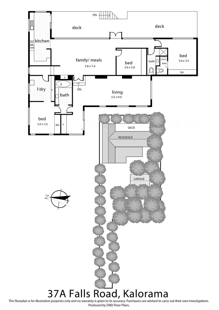 Floorplan of Homely house listing, 37A Falls Road, Kalorama VIC 3766
