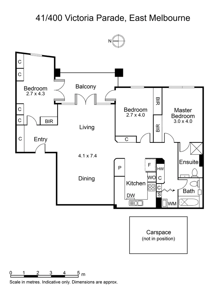 Floorplan of Homely apartment listing, 41/400 Victoria Parade, East Melbourne VIC 3002