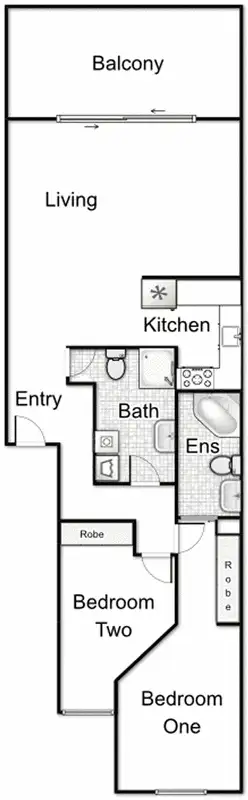 Floorplan of Homely apartment listing, 73/72 Wentworth Avenue, Kingston ACT 2604