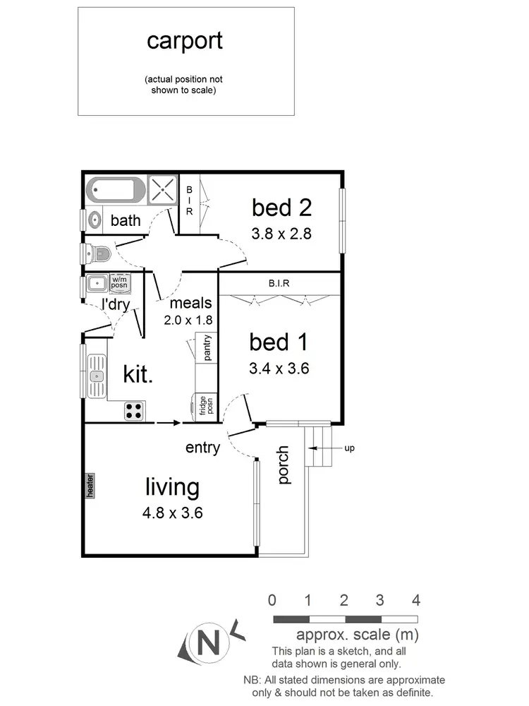Floorplan of Homely unit listing, 1/91 Bayswater Road, Croydon VIC 3136