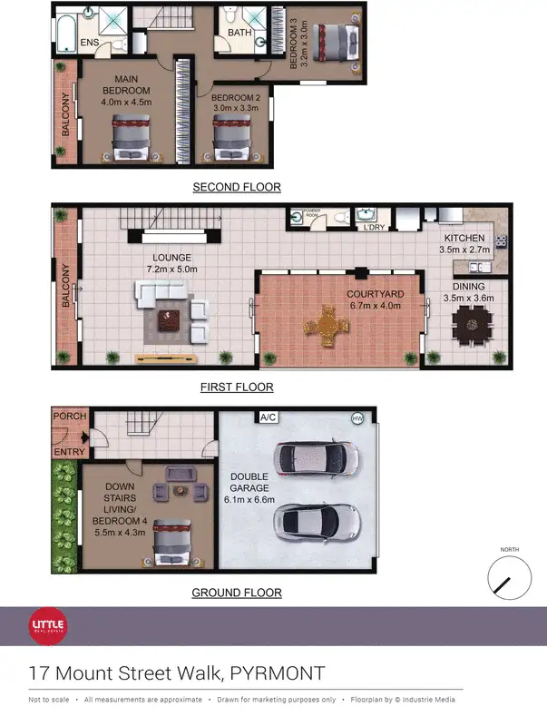Floorplan of Homely terrace listing, 17 Mount Street Walk, Pyrmont NSW 2009