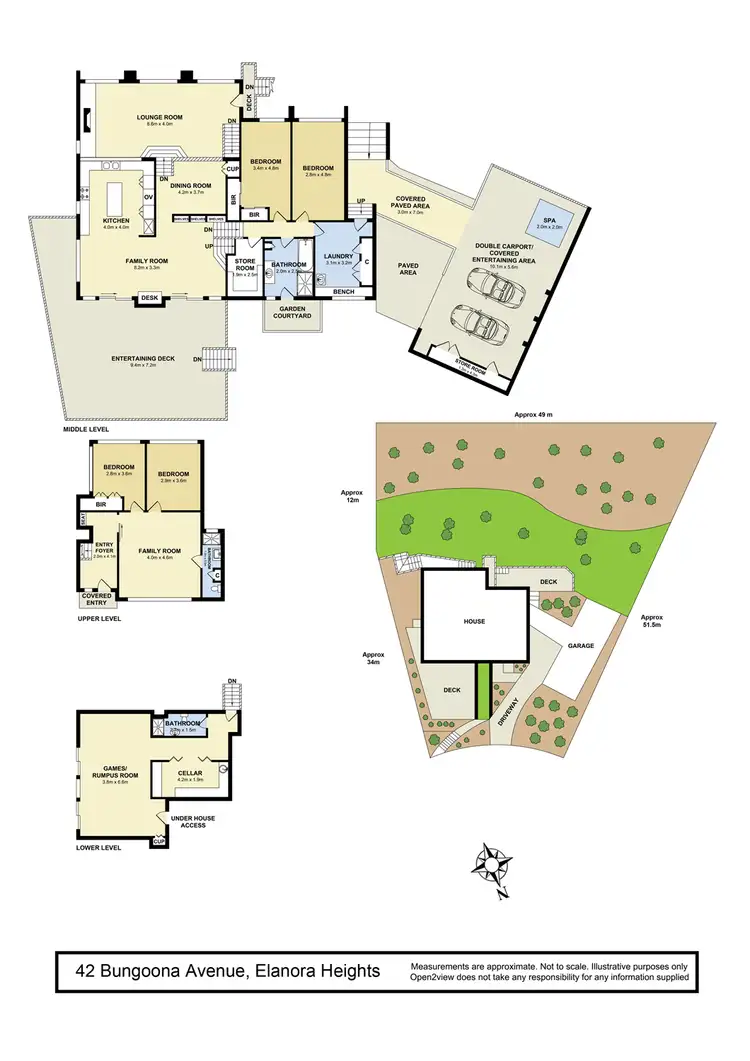 Floorplan of Homely house listing, 42 Bungoona Avenue, Elanora Heights NSW 2101