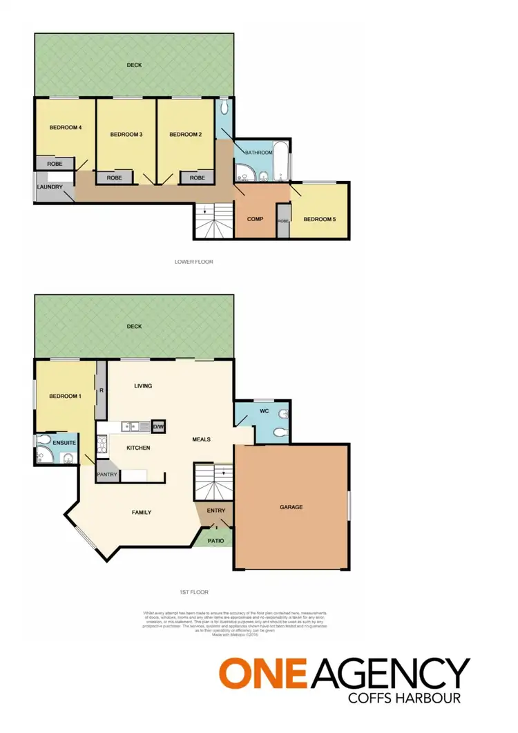 Floorplan of Homely house listing, 15 Fern Tree Place, Korora NSW 2450