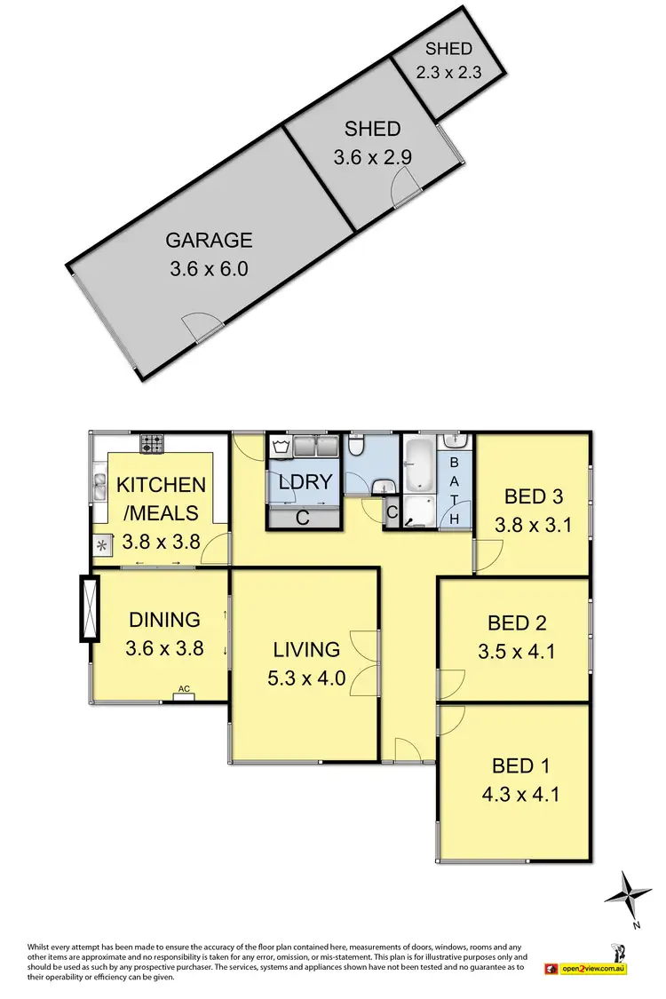 Floorplan of Homely house listing, 3A Ormond Road, West Footscray VIC 3012