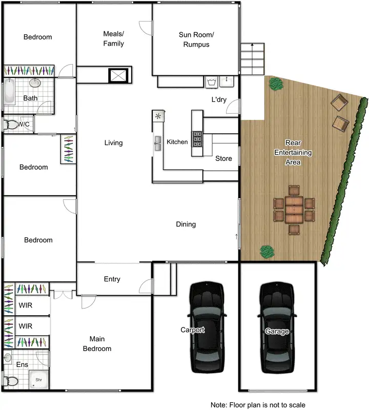 Floorplan of Homely house listing, 17 Millen Street, Hughes ACT 2605