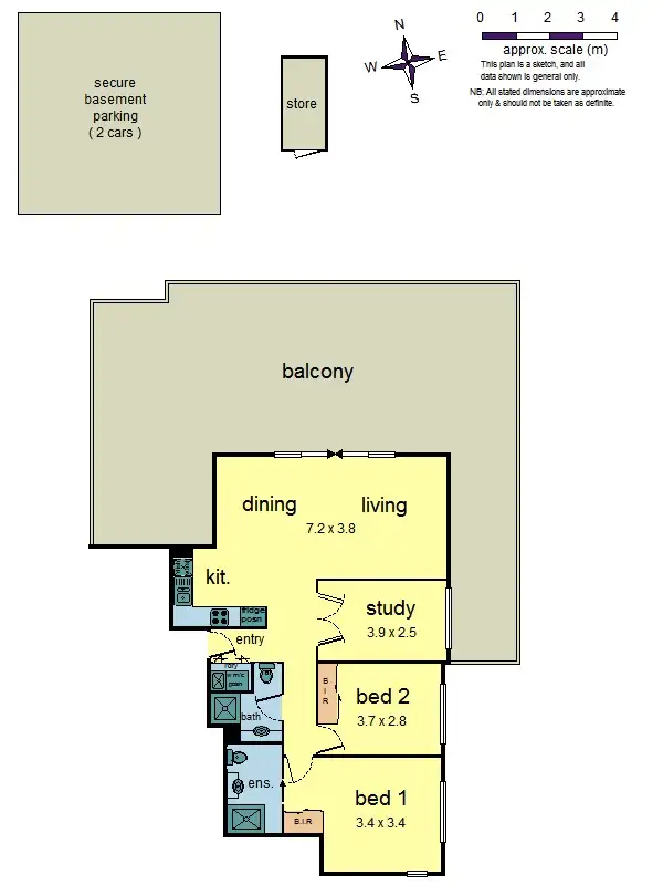 Floorplan of Homely apartment listing, 301/11 Goodson Street, Doncaster VIC 3108
