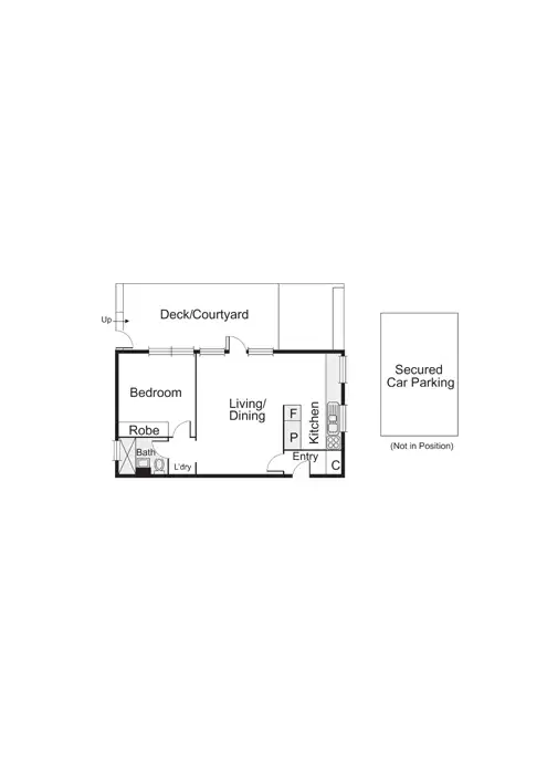 Floorplan of Homely apartment listing, 3/77 Hotham Street, St Kilda East VIC 3183