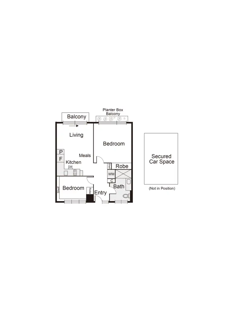 Floorplan of Homely apartment listing, 7/76 Mitford Street, Elwood VIC 3184