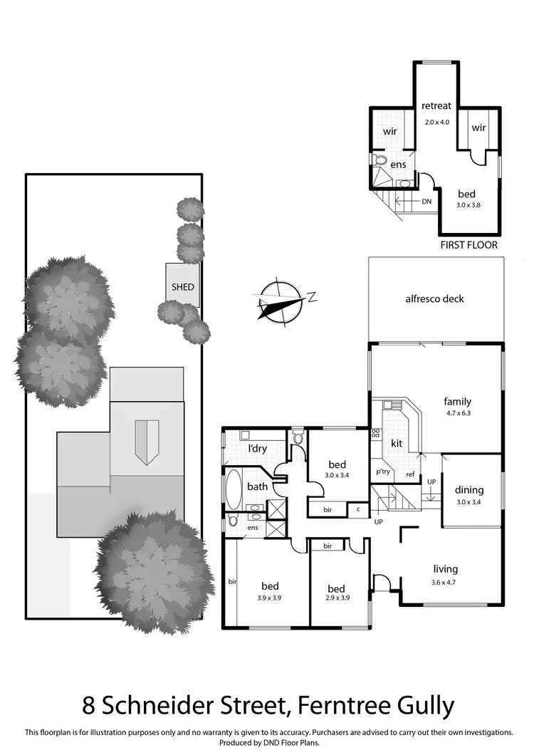 Floorplan of Homely house listing, 8 Schneider Street, Ferntree Gully VIC 3156