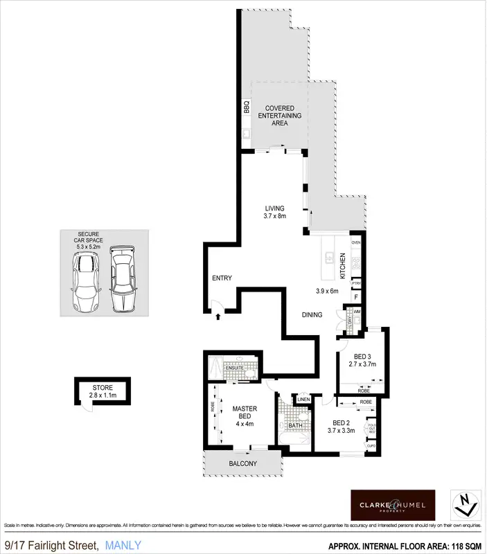 Floorplan of Homely apartment listing, 9/17 Fairlight Street, Manly NSW 2095