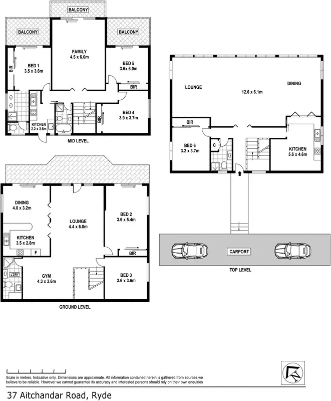 Floorplan of Homely house listing, 37 Aitchander Road, Ryde NSW 2112