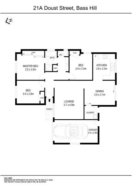 Floorplan of Homely house listing, 21A Doust Street, Bass Hill NSW 2197