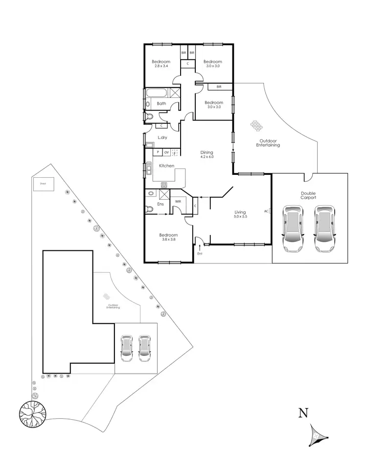 Floorplan of Homely house listing, 3 Wanda Court, Aspendale VIC 3195