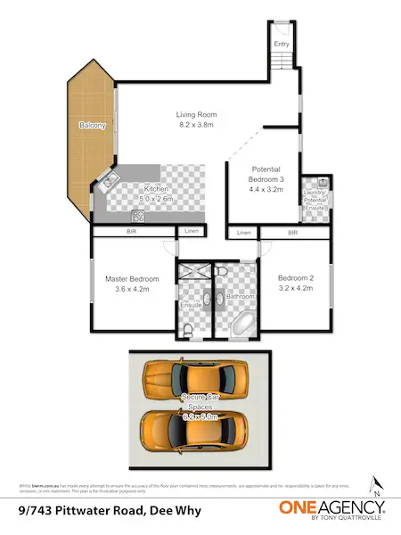 Floorplan of Homely apartment listing, 9/743 Pittwater Road, Dee Why NSW 2099