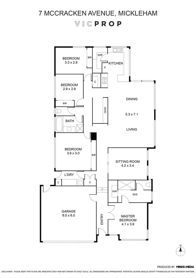 Floorplan of Homely house listing, 7 McCracken Avenue, Mickleham VIC 3064