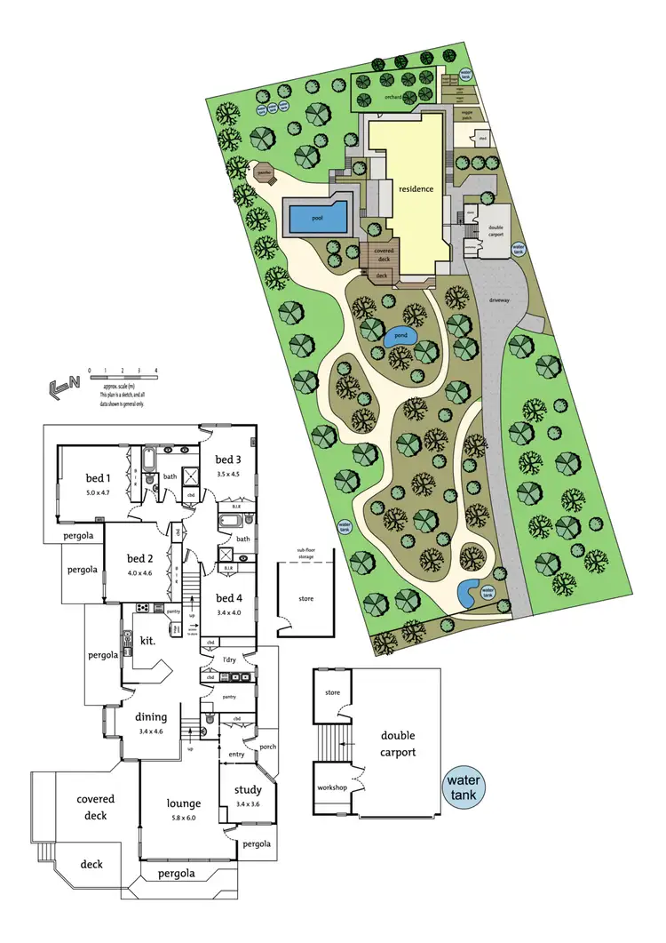 Floorplan of Homely house listing, 6 Campbell Court, Warrandyte VIC 3113
