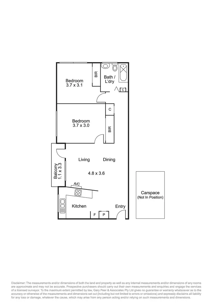 Floorplan of Homely apartment listing, 24/60 Farnham Street, Flemington VIC 3031