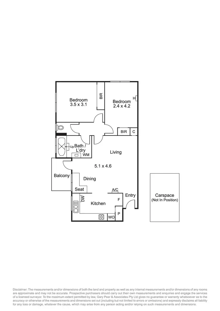 Floorplan of Homely apartment listing, 14/19-21 Dalgety Street, St Kilda VIC 3182