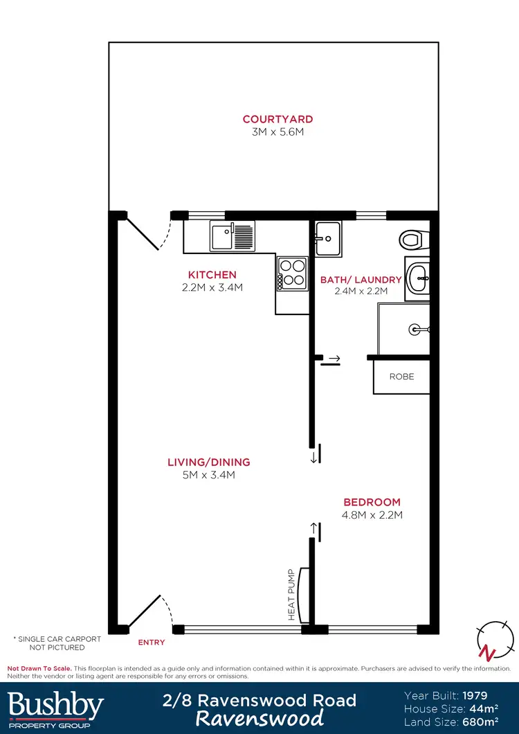 Floorplan of Homely unit listing, 2/8 Ravenswood Road, Ravenswood TAS 7250