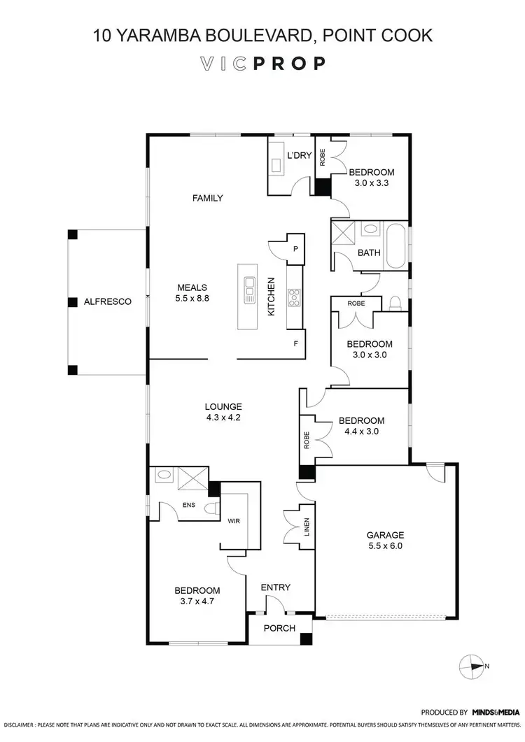 Floorplan of Homely house listing, 10 Yaramba Boulevard, Point Cook VIC 3030