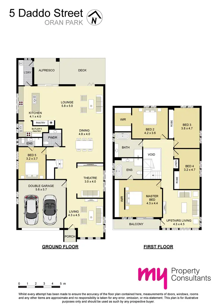 Floorplan of Homely house listing, 5 Daddo Street, Oran Park NSW 2570