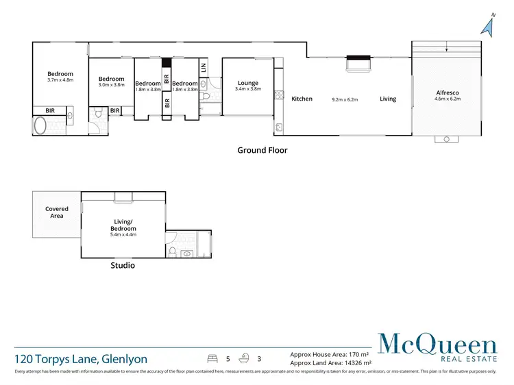 Floorplan of Homely house listing, 120 Torpys Lane, Glenlyon VIC 3461