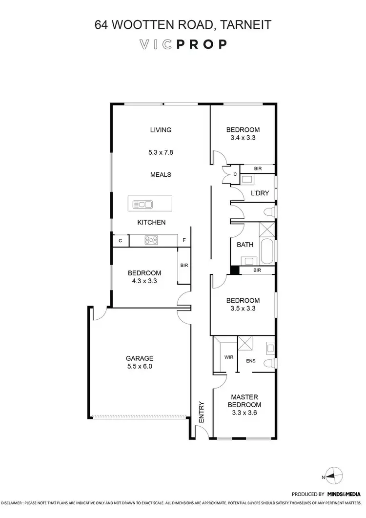 Floorplan of Homely house listing, 64 Wootten Road, Tarneit VIC 3029
