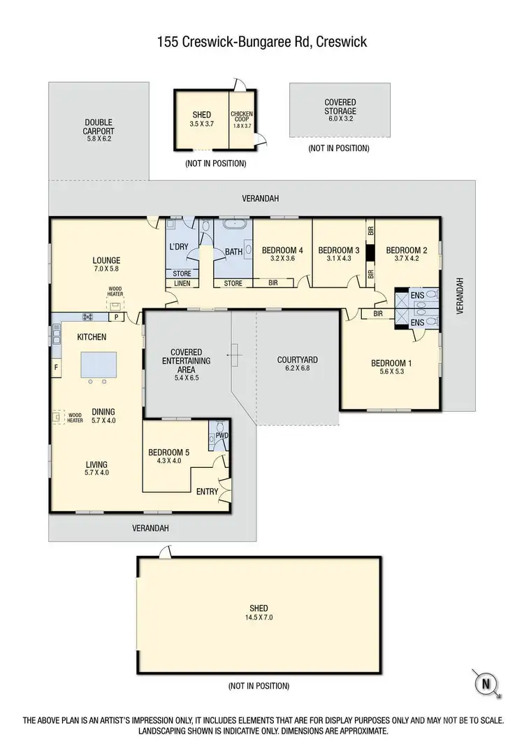 Floorplan of Homely house listing, 1/1 Creswick Bungaree Road, Creswick VIC 3363