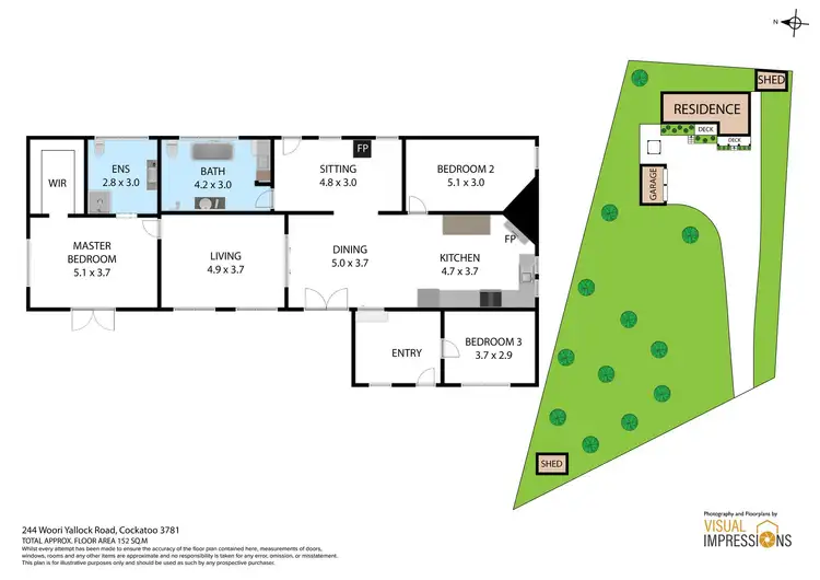 Floorplan of Homely house listing, 244 Woori Yallock Road, Cockatoo VIC 3781