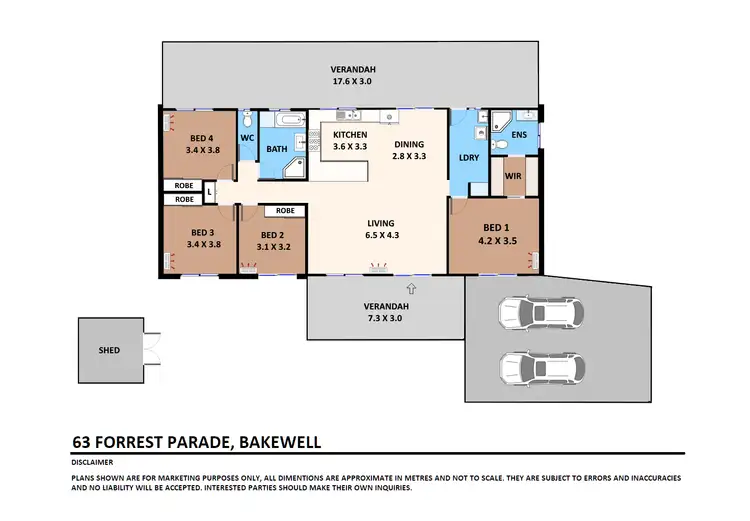 Floorplan of Homely house listing, 63 Forrest Parade, Bakewell NT 832