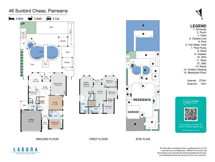 Floorplan of Homely house listing, 46 Sunbird Chase, Parrearra QLD 4575