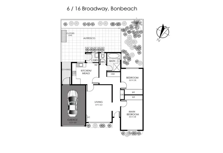 Floorplan of Homely unit listing, 6/16 Broadway, Bonbeach VIC 3196