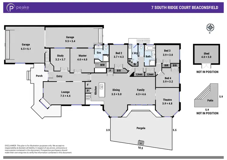 Floorplan of Homely house listing, 7 South Ridge Court, Beaconsfield VIC 3807