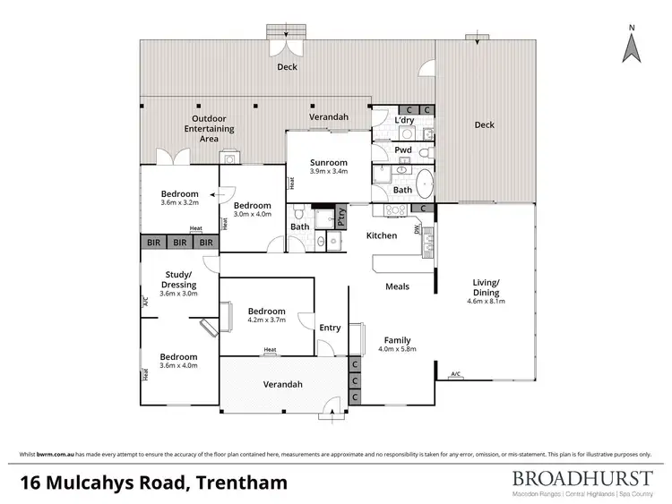 Floorplan of Homely house listing, 16 Mulcahys Road, Trentham VIC 3458