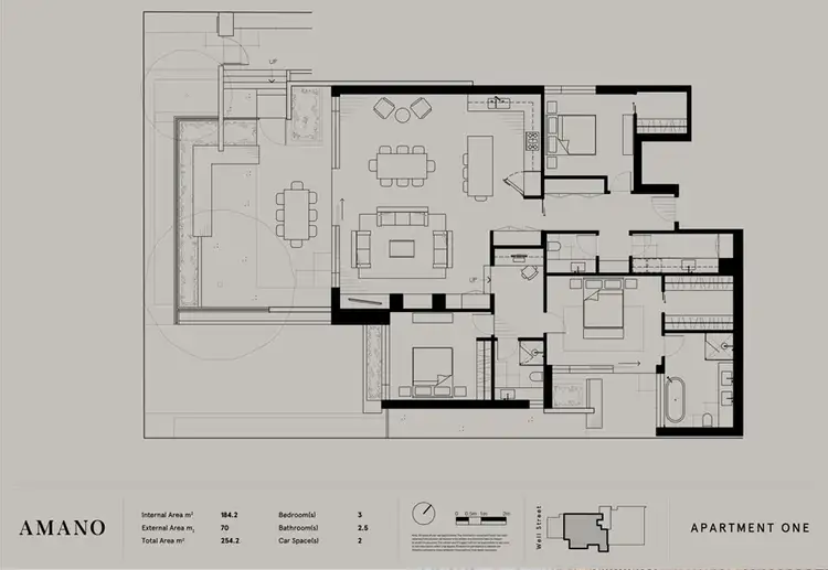 Floorplan of Homely apartment listing, 1/57 Well Street, Brighton VIC 3186