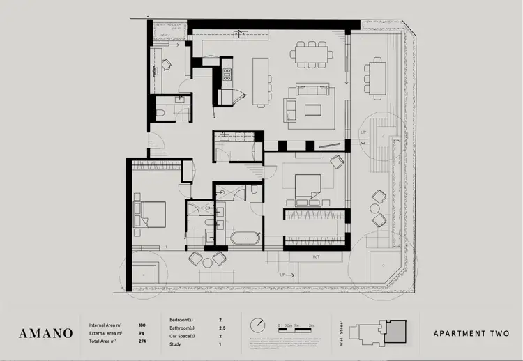 Floorplan of Homely apartment listing, 2/57 Well Street, Brighton VIC 3186