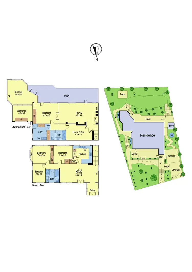 Floorplan of Homely house listing, 14 Elm Crescent, Eltham North VIC 3095