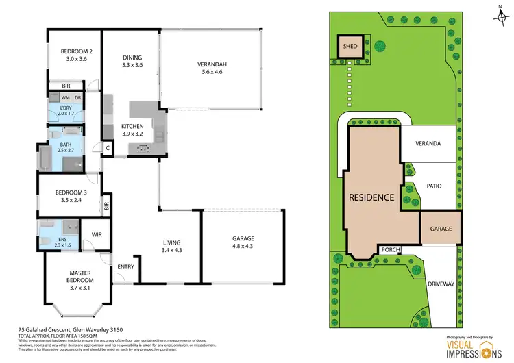 Floorplan of Homely house listing, 75 Galahad Crescent, Glen Waverley VIC 3150