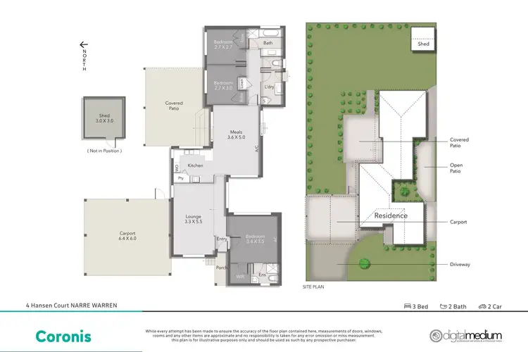 Floorplan of Homely house listing, 4 Hansen Court, Narre Warren VIC 3805