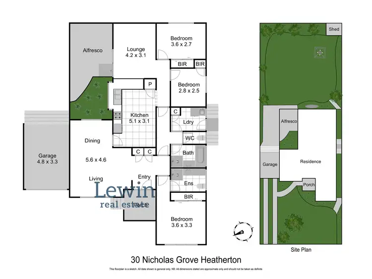 Floorplan of Homely house listing, 30 Nicholas Grove, Heatherton VIC 3202