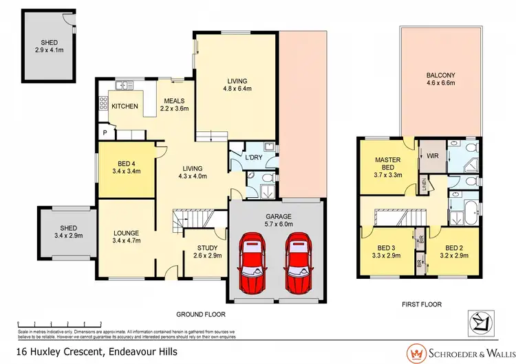 Floorplan of Homely house listing, 16 Huxley Crescent, Endeavour Hills VIC 3802