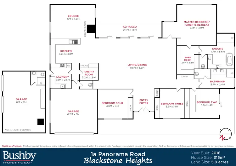 Floorplan of Homely house listing, 1A Panorama Road, Blackstone Heights TAS 7250