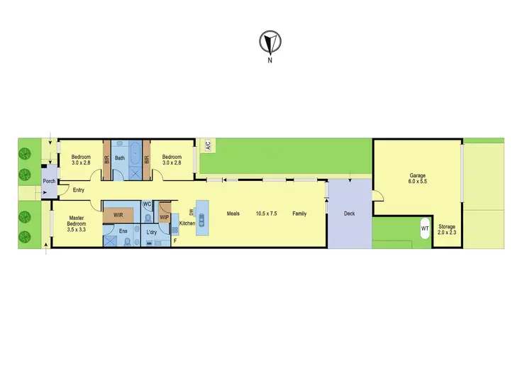 Floorplan of Homely house listing, 7 Thaine Way, Doreen VIC 3754