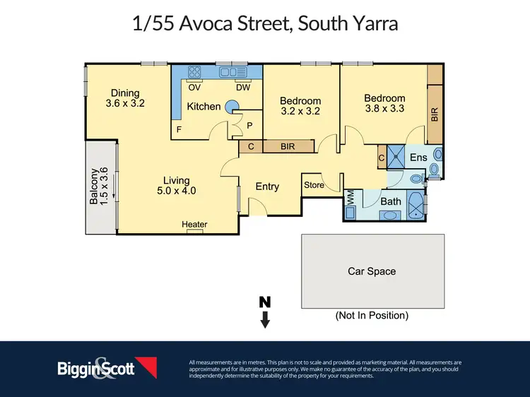 Floorplan of Homely apartment listing, 1/55 Avoca Street, South Yarra VIC 3141