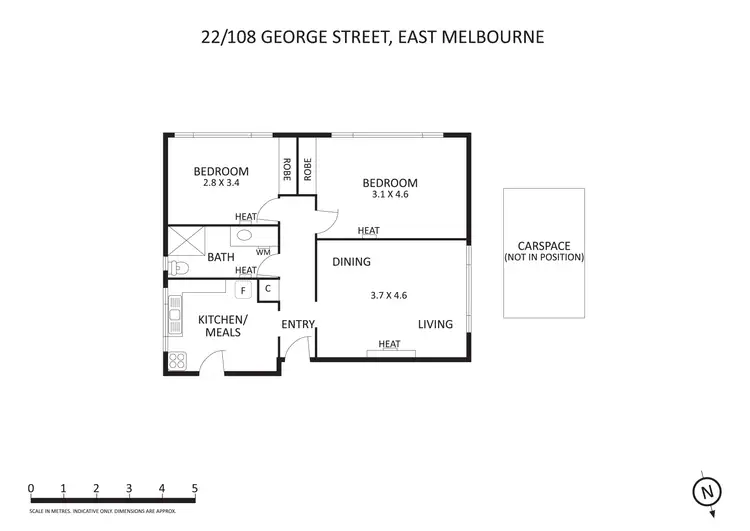 Floorplan of Homely apartment listing, 22/108 George Street, East Melbourne VIC 3002