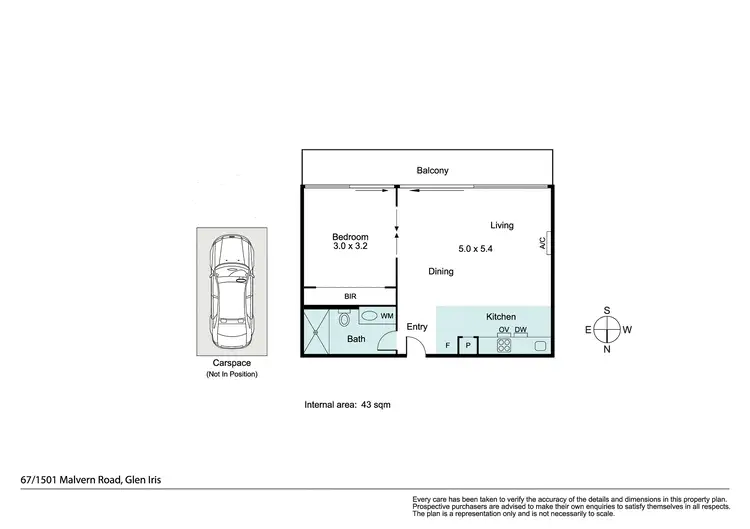 Floorplan of Homely apartment listing, 67/1501 Malvern Road, Glen Iris VIC 3146