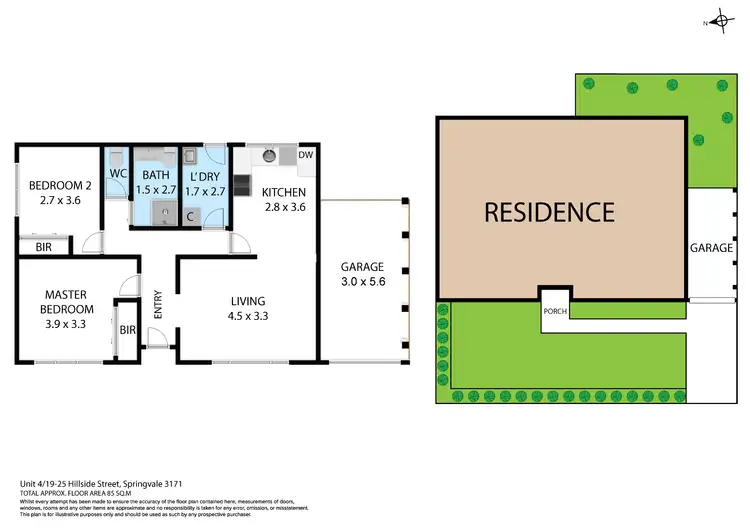 Floorplan of Homely unit listing, 4/19-25 Hillside Street, Springvale VIC 3171