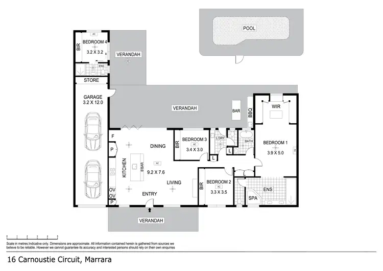 Floorplan of Homely house listing, 16 Carnoustie Circuit, Marrara NT 812