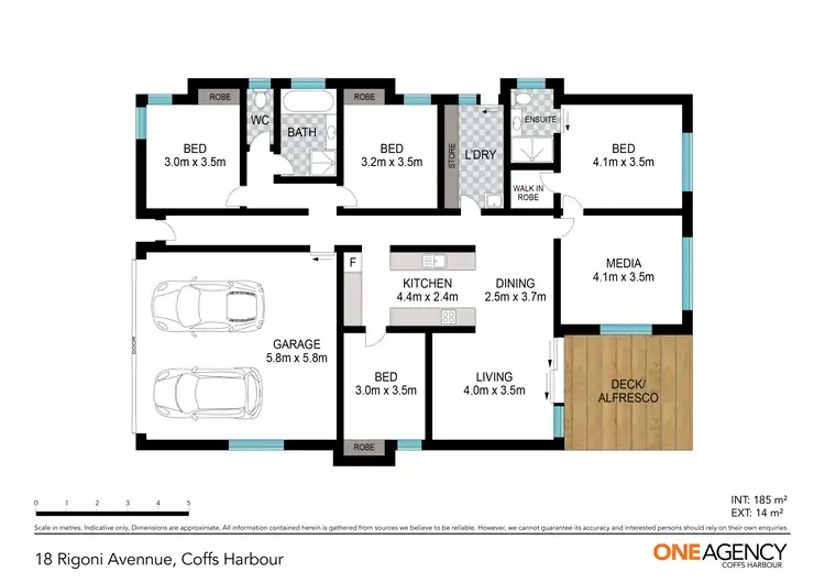 Floorplan of Homely house listing, 18 Rigoni Crescent, Coffs Harbour NSW 2450